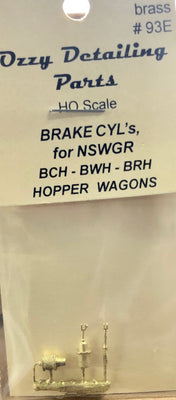 BCH #93E - BRAKE CYLINDERS for BCH & goods wagon NSWGR. Ozzy Brass #93E