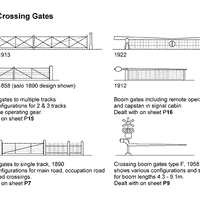 P7 "Lineside Data Sheet Drawing"  NSWGR LEVEL CROSSING GATES c. 1890 : P7