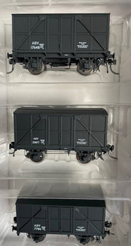 ABV Pk2 : NSWR ABV Biscuit Van - GREY -  IMPERIAL : 3 Vans.: 17648,  20877,  7786