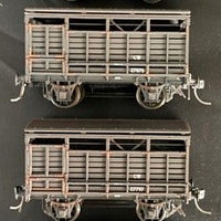 Four Wheel Good's Wagon Train Pack No4 of four 4 Wheel CW Cattle Wagons WEATHERED, No's 27882, 28024, 27799, 27754. Casula Hobbies Model Railways RTR.