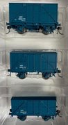 ABV Pk4 Masonite Casula Hobbies RTR : NSWR ABV Arnott’s Biscuit Van with PTC BLUE MASONITE SIDING METRIC : 3 Vans : Blue ABV 13941, Blue ABV 13856, Blue ABV 20310 NOW IN STOCK. approx. 10 packs left.