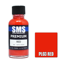 SMS - PL03 - Premium Red 30ml Acrylic Paint
