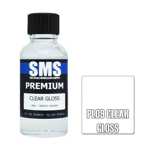 SMS - PL09- Premium Clear Gloss 30ml Acrylic Paint