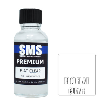 SMS - PL010- Premium Flat Clear  30ml Acrylic Paint