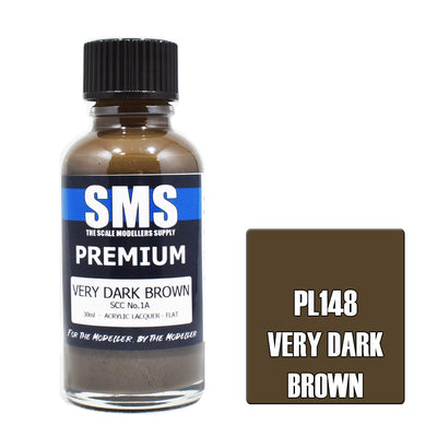SMS - PL148- Very Dark Brown SCC No1 A  30ml Acrylic Paint