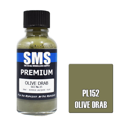 SMS - PL152- Olive Drab SCC No15  30ml Acrylic Paint