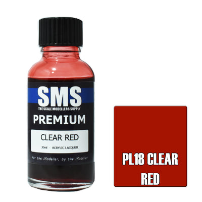 SMS - PL18- Clear Red 30ml Acrylic Paint