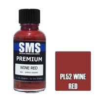 SMS - PL52- Premium Wine Red  30ml Acrylic Paint