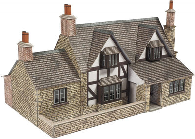 Metcalfe - Town End Cottage -  OO/HO  Ready Cut Card Kits