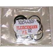 TRACTION TYRES  #648007  : Traction tyres set, Outer diameter 16,4 mm, width 1,3 mm.  pack of 10  HO- Fleischmann: