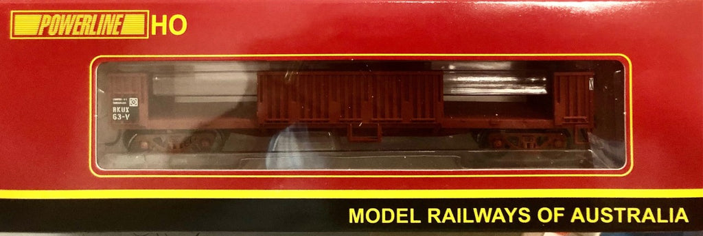 RKUX-63V PLM-PD612C523 Powerline Slab Steel Bogie Open Wagon (No Doors) AN Green HO Scale "Buy (mix models) two or more post free.