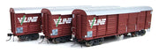 RLCX On Track Models - RLCX-01 - VICTORIAN 40'2" LOUVRE VAN- V/LINE NR CODE BOARDS