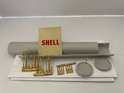 RTC01G 7ft1in dia Tank Barrel kit w/SHELL decal Red 1959 livery - AM Models
