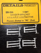 DETAILS WEST SB-330 HO: AIR HOSE SANDER BRACKET **