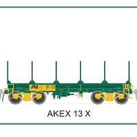 AKEX 002 - 3PK. AKEX Australian National STEEL COIL WAGONS NEW SDS MODELS