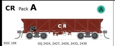 GQ Concentrate Wagon RED pack A SOC109 CR pack contains 5 models AUSTRAINS NEO.