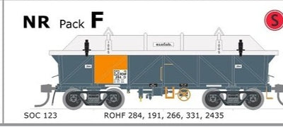 SO/NR Concentrate Wagon pack F #123 -Each pack contains 5 models AUSTRAINS NEO - SAR