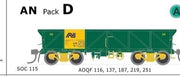 AOQY Concentrate Wagon GREEN pack D SOC115 AN pack contains 5 models AUSTRAINS NEO.
