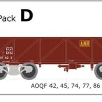 AOQY Concentrate Wagon RED, pack D SOC111 ANR pack contains 5 models AUSTRAINS NEO.