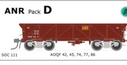 AOQY Concentrate Wagon RED, pack D SOC111 ANR pack contains 5 models AUSTRAINS NEO.