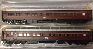 SI-201a On Track Models: NSWGR Supplementary Interurban Two Car Set MFH2705 & MFA2712 DEEP INDIAN RED WITH L7 LOGO 70's/80's