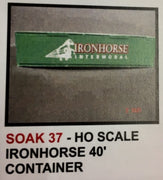 SOAK 37 Decal for 40 ft Container "IRONHORSE"  HO