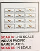 87 SOAK DECAL for the INDIAN PACIFIC with bird LOGOS (10) HO
