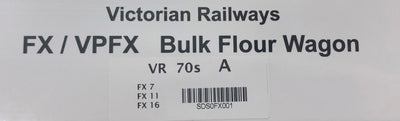 FX 70's Pack A FLOUR, HOPPERS: VICTORIAN  3 pack car set - Southern Rail Models