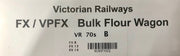 FX / VR 70's Pack B FLOUR, SAND & LIME HOPPERS: VICTORIAN  3 pack car set - SAND & FLOUR HOPPER SET. Southern Rail