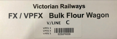 FX/VPFX  V/LINE Pack C FLOUR, SAND & LIME HOPPERS: VICTORIAN  3 pack car set - Southern Rail
