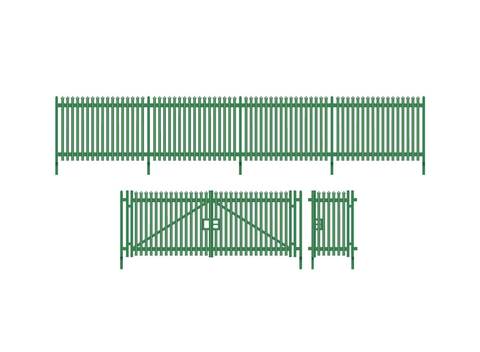 Wills Kits - SSM316 - OO/HO Modern Palisade Fencing and Gates