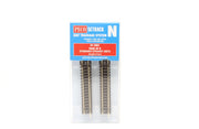 Peco N: ST-3001 - PACK OF 8 STANDARD STRAIGHT UNITS (87MM LENGTH) CODE 80