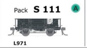 S Wagon - S 111 - ( L971 ) single WAGON with DISC WHEELS, NO BUFFERS Single PACK.