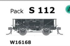 S Wagon  -Pk S 112 ( W16168 ) WAGON with DISC WHEELS, NO BUFFERS Single PACK. AUSTRAINS NEO