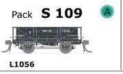 S Wagon  - S 109 - ( L1056 ) single WAGON with DISC WHEELS, NO BUFFERS Single PACK.  AUSTRAINS NEO