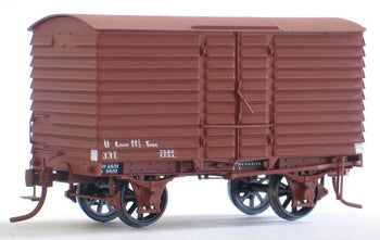 R30T - VR Short steel Ú' Van with trapdoor in one end Steam Era Models