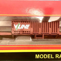 RKUX-44O PLM-PD611B044 Powerline Slab Steel Bogie Open Wagon (No Doors) AN Green HO Scale "Buy (mix models) two or more post free.