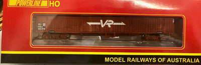 VOCX-160F PLM-PD602C160 Powerline  Bogie Open Wagon VR Red HO Scale. 