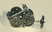 WHEELS 4-HOLE - DISC WHEELS - 26mm axles X 10.5mm  X RP25 X 88 METAL HO (Pack of 4 axles) : CASULA HOBBIES