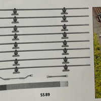 Kit Plastico OO Gauge Wills SS89 Point Rodding, Da Assemblare, Made In UK - Foto 5
