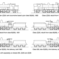 Class Z25 2-6-0 HO Data Sheet drawing NSWGR locomotive