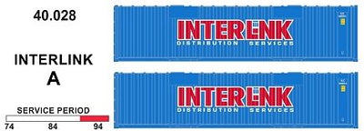 SDS Models:40' Jumbo Containers: Twin Packs: Interlink pkA : 40.028