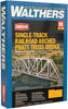 Walthers: Single-Track Railroad Arched Pratt Truss Bridge -- Kit -Arched Pratt Truss Railroad Bridge -- Single-Track - Kit - 23 x 3-1/16 x 5-1/4" 58.4 x 7.8 x 13.3cm 933-4521
