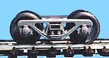 VR XSC silver spring bogie #B7 with RP25 metal wheels - Steam Era Models B7