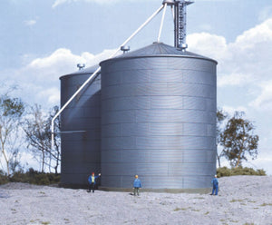 Walthers:  Big Grain Storage Bin -- Kit - 5-1/2" 13.9cm Diameter x 6-1/2" 16.5cm Height#933-3123
