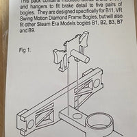 Steam Era Models -C19 - Bogie Brake Shoes (for 5 Wagons)