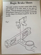 C019 Steam Era Models -C19 - Bogie Brake Shoes (for 5 Wagons)