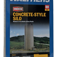 WALTHERS: Concrete-Style Silo -- Kit - 1-5/8" x 5-1/2" 42 x 142cm #933-3332 HO