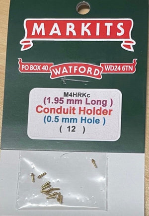 Conduit Holder 1.95 mm Long - (0.5mm Hole) (12) MARKITS *