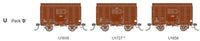 SDS Models: Victorian Railways: U Van: Series III: 18' U Vans - 1467 to 1796:  Pack D